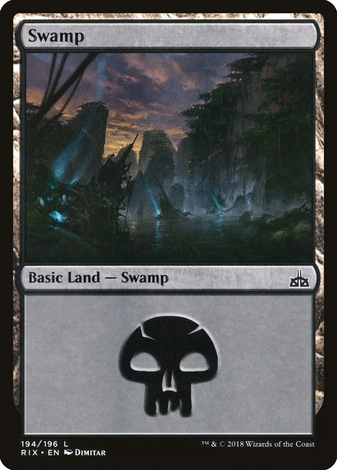 Swamp (194) [Rivals of Ixalan] | Shuffle n Cut Hobbies & Games