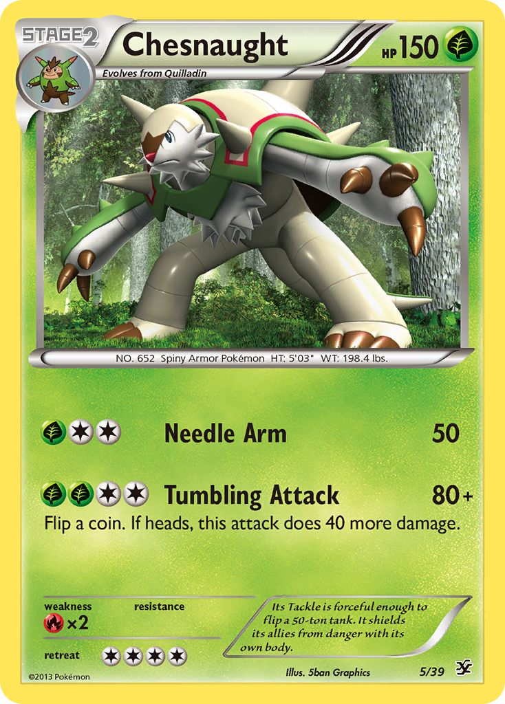 Chesnaught (5/39) [XY: Kalos Starter Set] | Shuffle n Cut Hobbies & Games