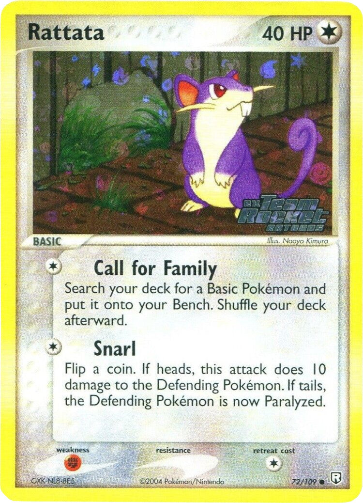 Rattata (72/109) (Stamped) [EX: Team Rocket Returns] | Shuffle n Cut Hobbies & Games