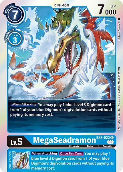 MegaSeadramon [EX3-022] [Revision Pack Cards] | Shuffle n Cut Hobbies & Games