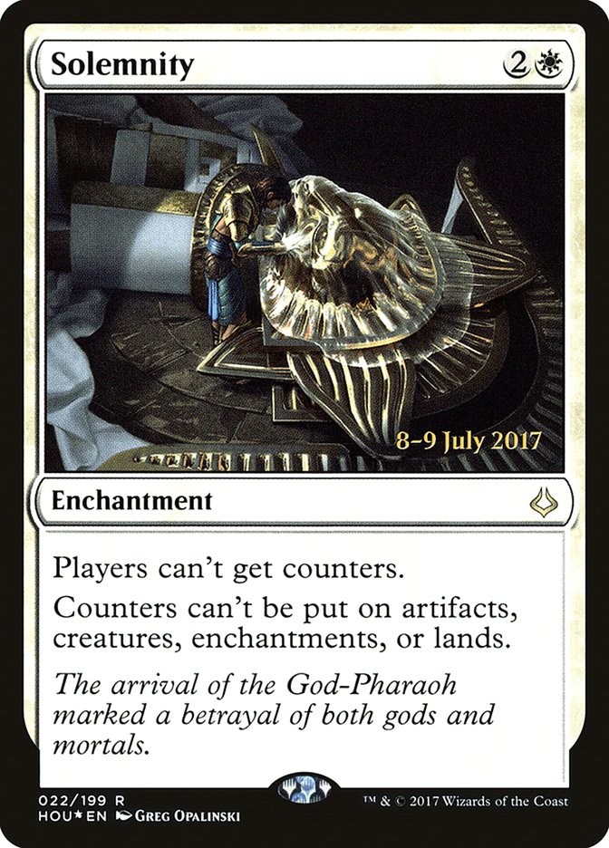 Solemnity [Hour of Devastation Prerelease Promos] | Shuffle n Cut Hobbies & Games