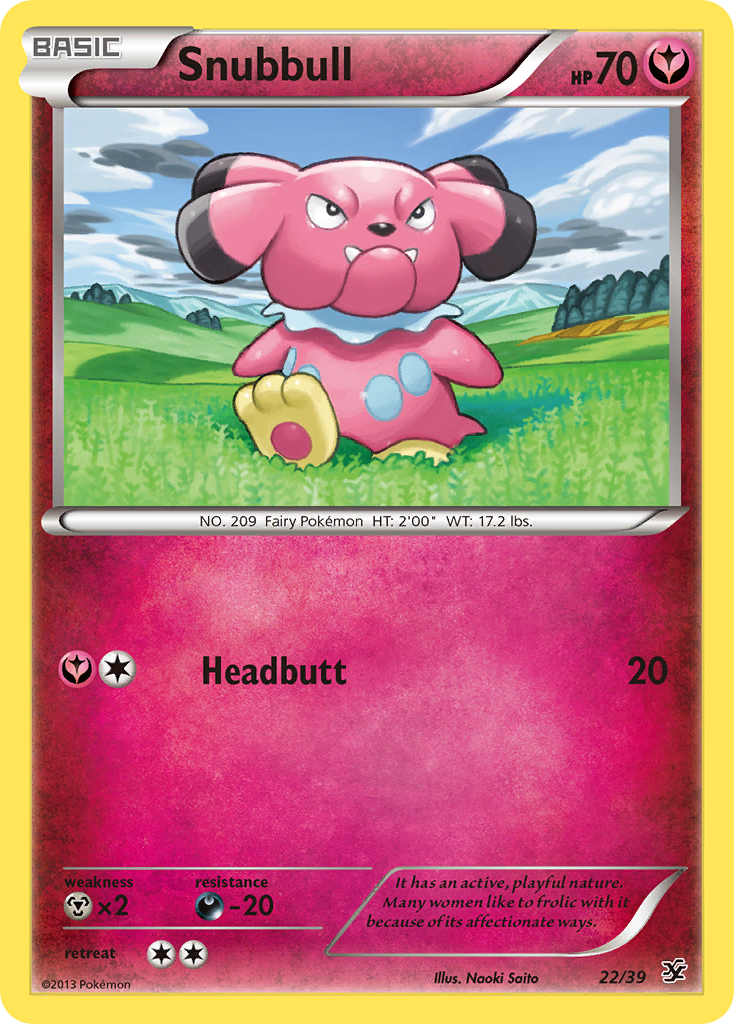 Snubbull (22/39) [XY: Kalos Starter Set] | Shuffle n Cut Hobbies & Games