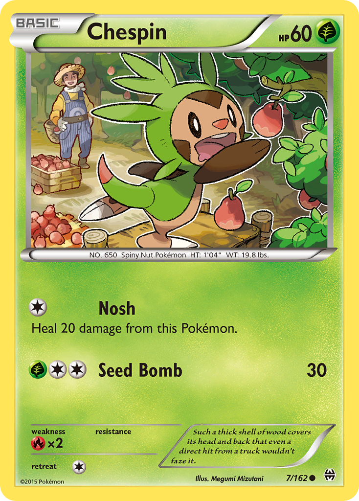 Chespin (7/162) [XY: BREAKthrough] | Shuffle n Cut Hobbies & Games