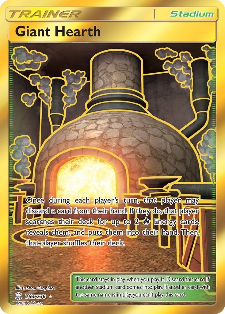 Giant Hearth (263/236) [Sun & Moon: Cosmic Eclipse] | Shuffle n Cut Hobbies & Games