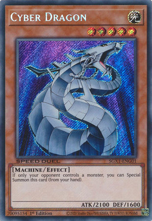 Cyber Dragon [SGX1-ENG01] Secret Rare | Shuffle n Cut Hobbies & Games