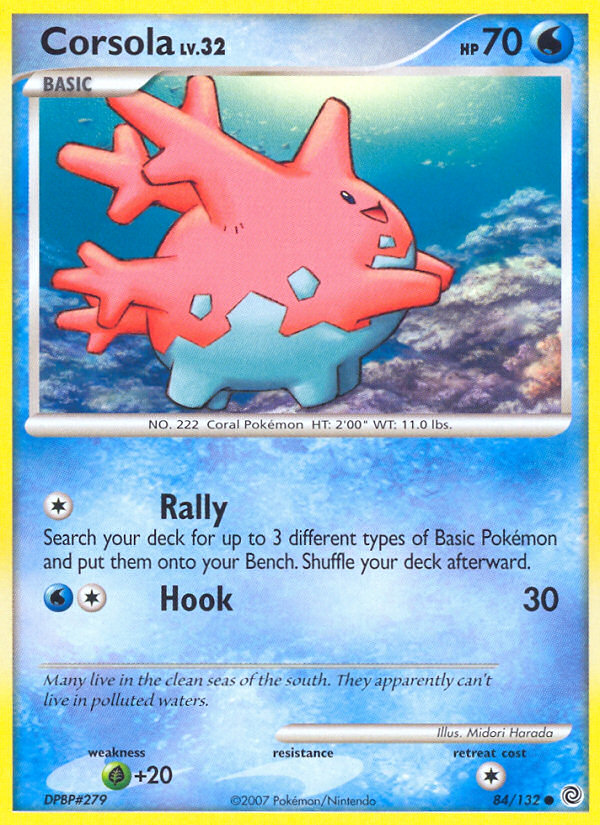 Corsola (84/132) [Diamond & Pearl: Secret Wonders] | Shuffle n Cut Hobbies & Games