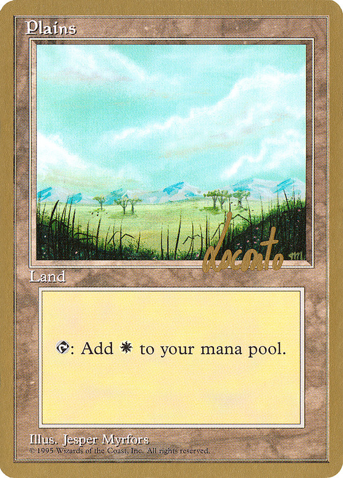 Plains (ml365) (Michael Loconto) [Pro Tour Collector Set] | Shuffle n Cut Hobbies & Games