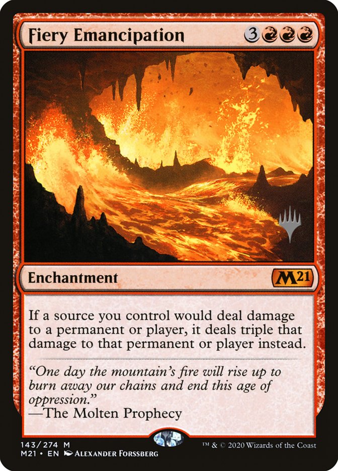 Fiery Emancipation (Promo Pack) [Core Set 2021 Promos] | Shuffle n Cut Hobbies & Games