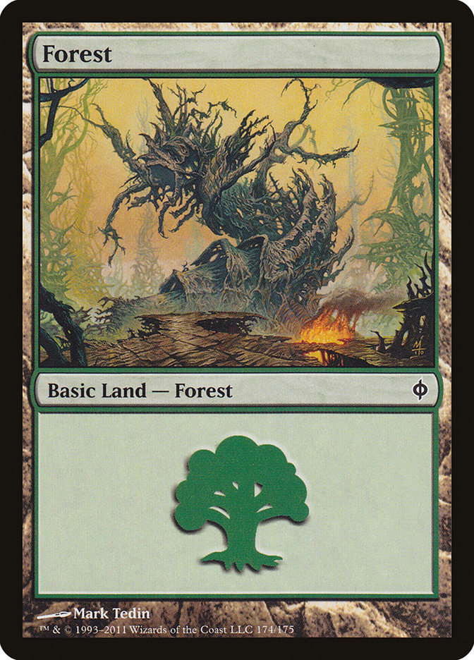 Forest (174) [New Phyrexia] | Shuffle n Cut Hobbies & Games