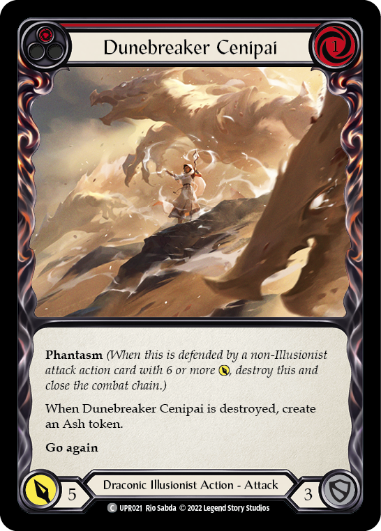 Dunebreaker Cenipai (Red) [UPR021] (Uprising)  Rainbow Foil | Shuffle n Cut Hobbies & Games