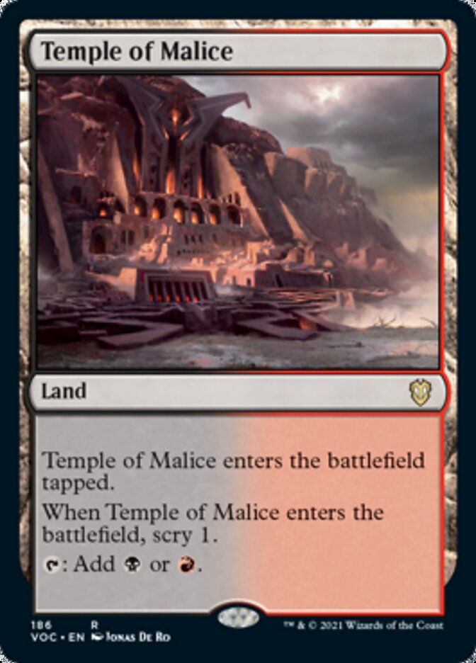 Temple of Malice [Innistrad: Crimson Vow Commander] | Shuffle n Cut Hobbies & Games