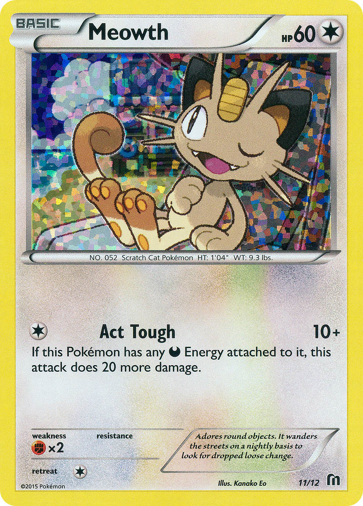 Meowth (11/12) [McDonald's Promos: 2016 Collection] | Shuffle n Cut Hobbies & Games