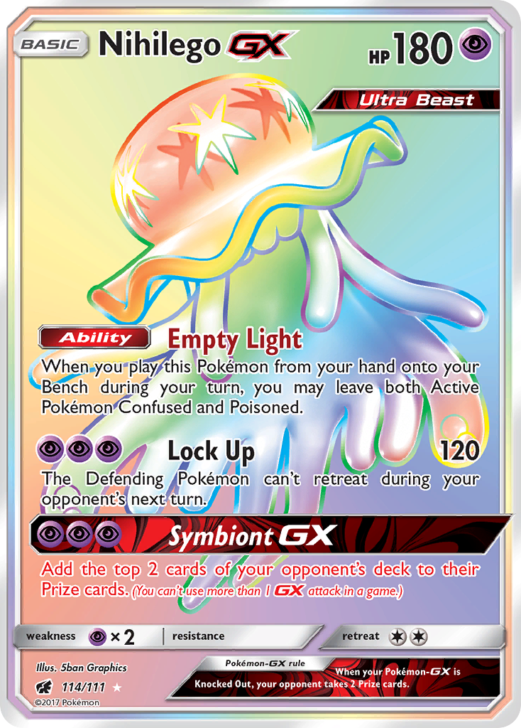 Nihilego GX (114/111) [Sun & Moon: Crimson Invasion] | Shuffle n Cut Hobbies & Games