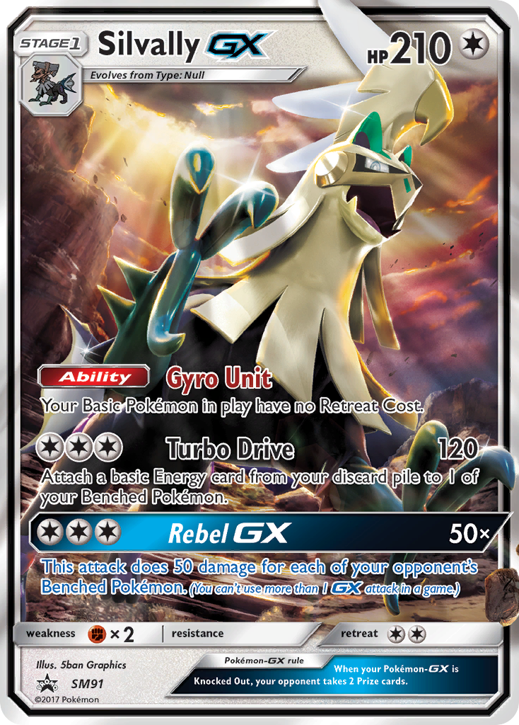 Silvally GX (SM91) [Sun & Moon: Black Star Promos] | Shuffle n Cut Hobbies & Games