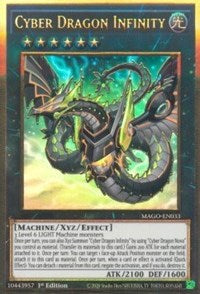 Cyber Dragon Infinity (Alternate Art) [MAGO-EN033] Gold Rare | Shuffle n Cut Hobbies & Games