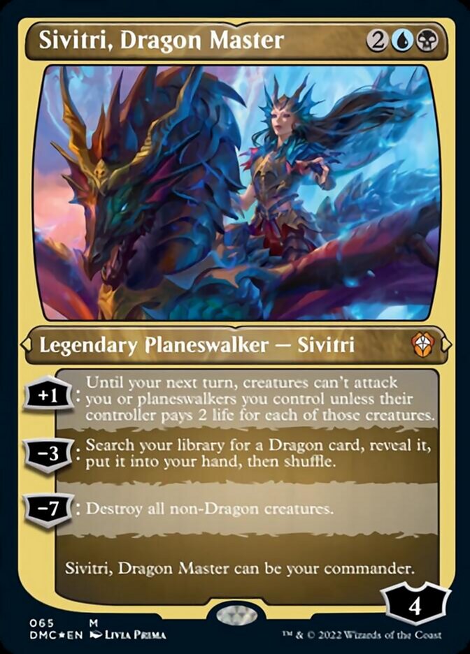 Sivitri, Dragon Master (Foil Etched) [Dominaria United Commander] | Shuffle n Cut Hobbies & Games