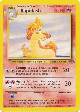 Rapidash (44/64) [Jungle Unlimited] | Shuffle n Cut Hobbies & Games