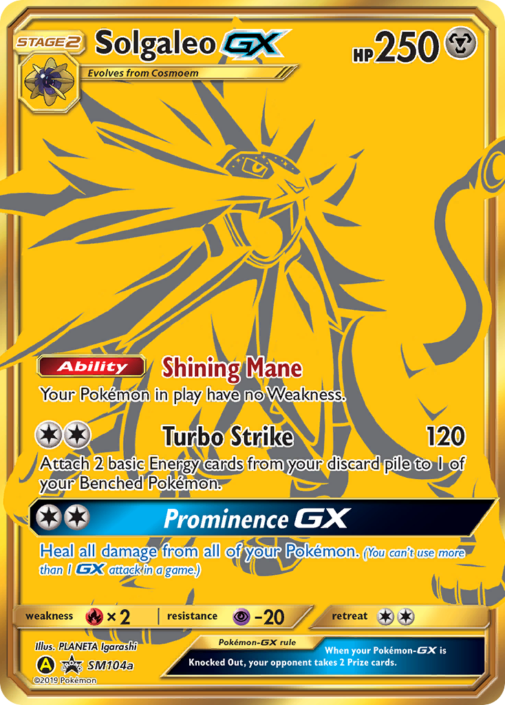 Solgaleo GX (SM104a) [Sun & Moon: Black Star Promos] | Shuffle n Cut Hobbies & Games