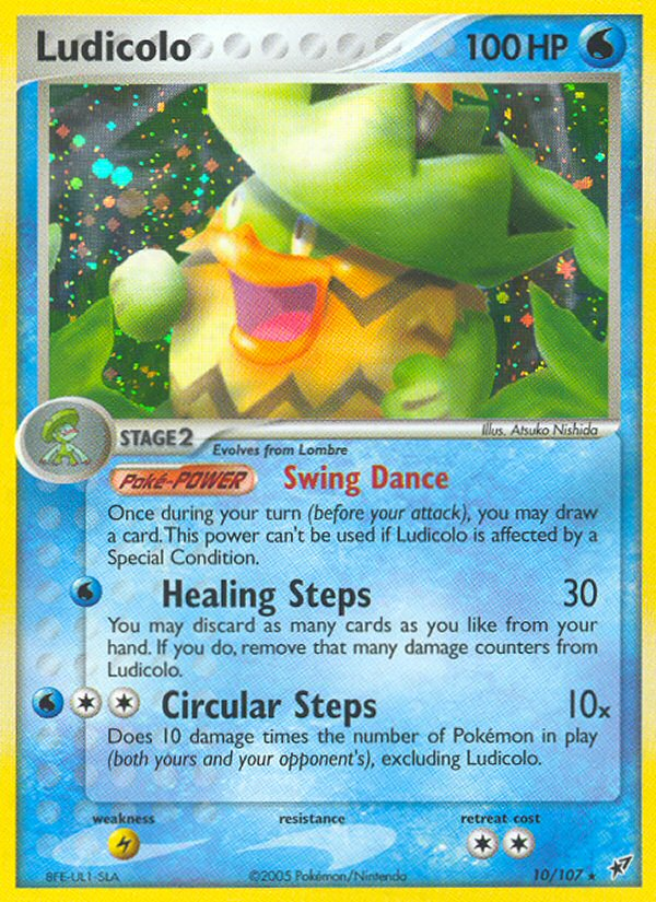 Ludicolo (10/107) [EX: Deoxys] | Shuffle n Cut Hobbies & Games