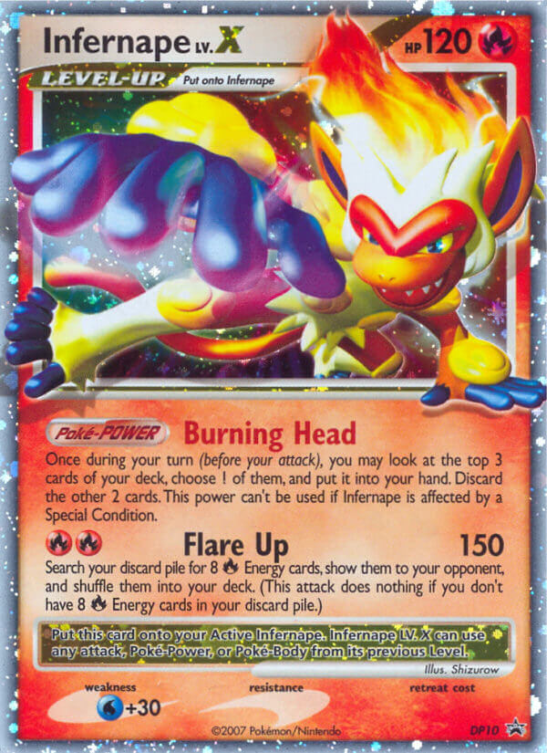 Infernape LV.X (DP10) [Diamond & Pearl: Black Star Promos] | Shuffle n Cut Hobbies & Games