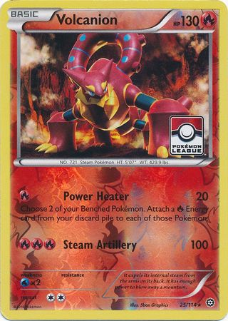 Volcanion (25/114) (League Promo) [XY: Steam Siege] | Shuffle n Cut Hobbies & Games