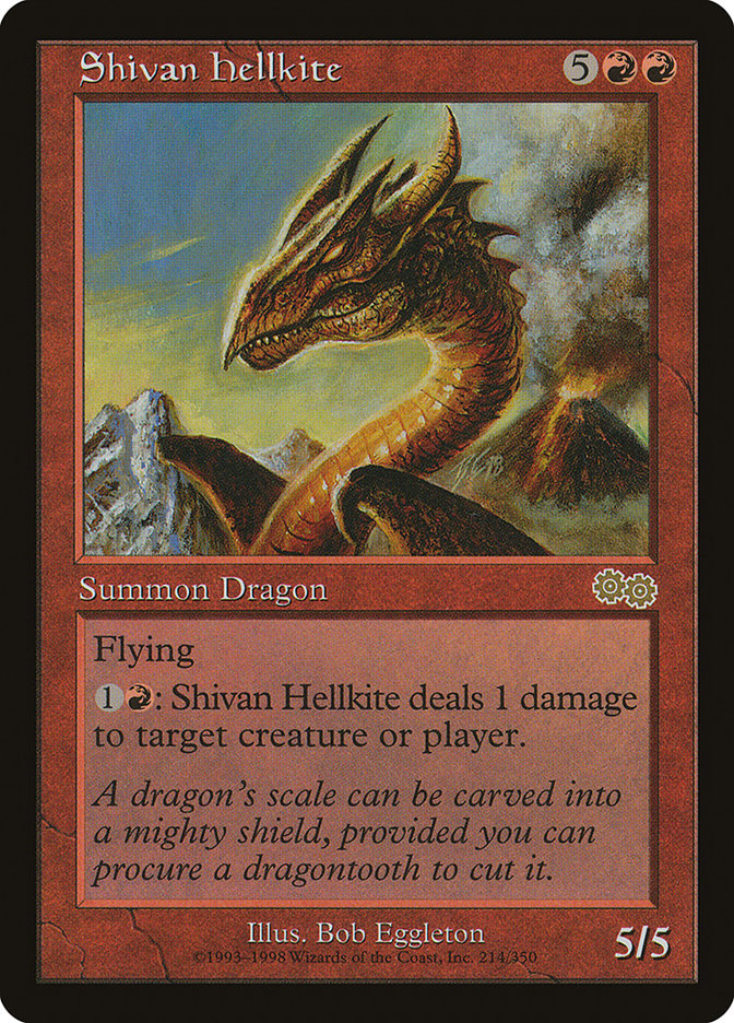 Shivan Hellkite [Urza's Saga] | Shuffle n Cut Hobbies & Games