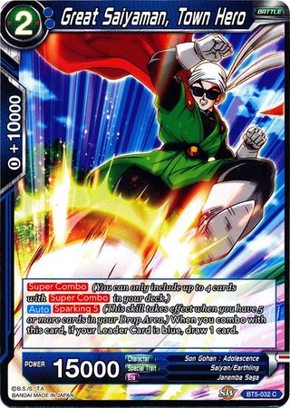 Great Saiyaman, Town Hero (BT5-032) [Miraculous Revival] | Shuffle n Cut Hobbies & Games