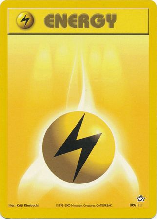 Lightning Energy (109/111) [Neo Genesis Unlimited] | Shuffle n Cut Hobbies & Games