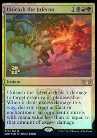 Unleash the Inferno [Streets of New Capenna Prerelease Promos] | Shuffle n Cut Hobbies & Games