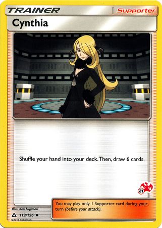 Cynthia (119/156) (Charizard Stamp #21) [Battle Academy 2020] | Shuffle n Cut Hobbies & Games