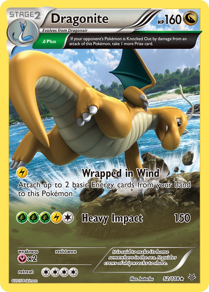 Dragonite (52/108) (Theme Deck Exclusive) [XY: Roaring Skies] | Shuffle n Cut Hobbies & Games