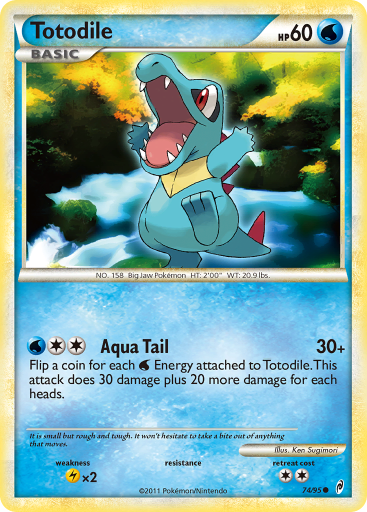 Totodile (74/95) [HeartGold & SoulSilver: Call of Legends] | Shuffle n Cut Hobbies & Games