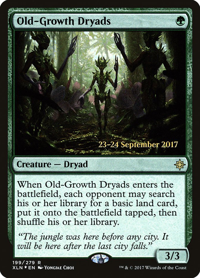 Old-Growth Dryads [Ixalan Prerelease Promos] | Shuffle n Cut Hobbies & Games