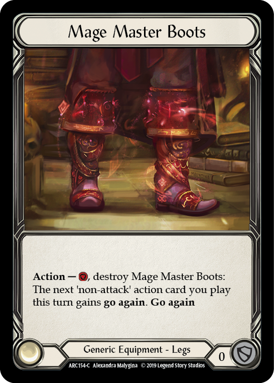 Mage Master Boots [ARC154-C] 1st Edition Cold Foil | Shuffle n Cut Hobbies & Games