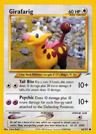 Girafarig (66/105) [Neo Destiny Unlimited] | Shuffle n Cut Hobbies & Games