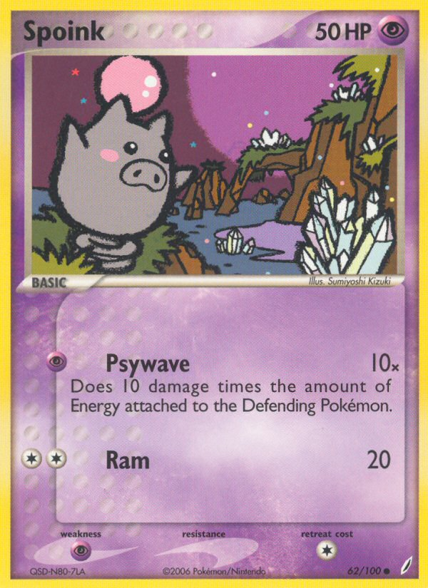 Spoink (62/100) [EX: Crystal Guardians] | Shuffle n Cut Hobbies & Games