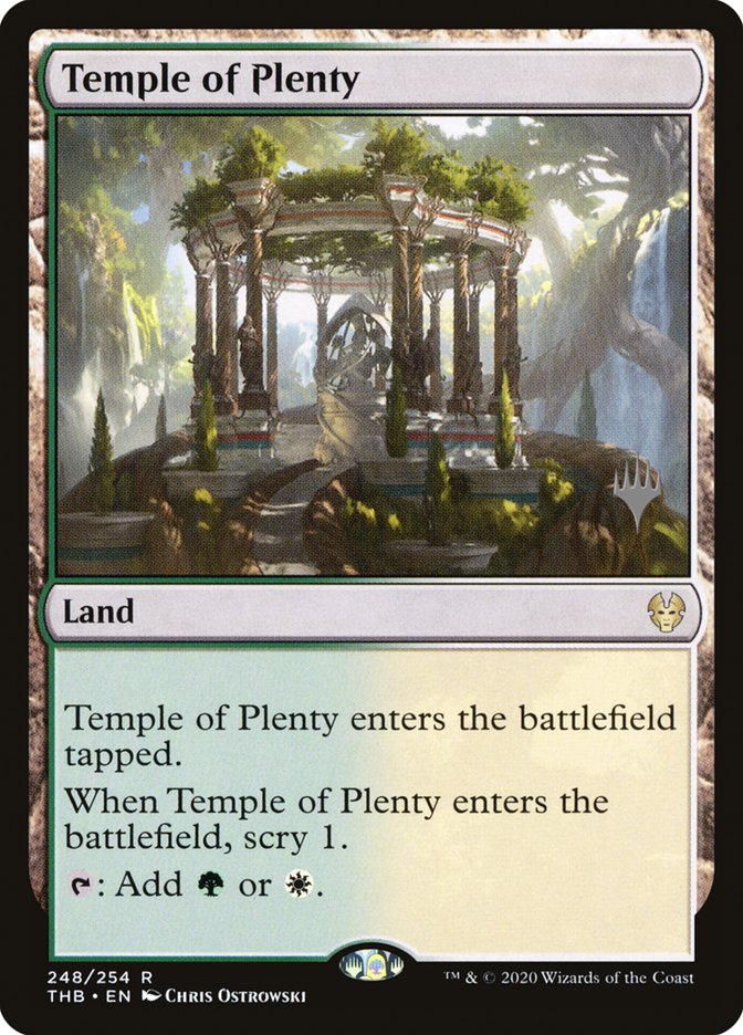 Temple of Plenty (Promo Pack) [Theros Beyond Death Promos] | Shuffle n Cut Hobbies & Games