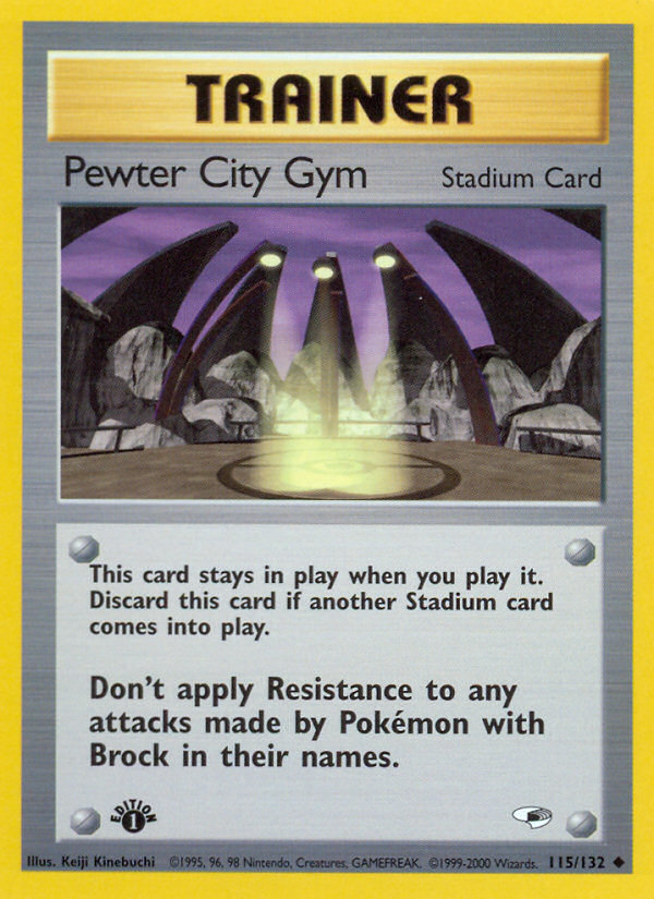 Pewter City Gym (115/132) [Gym Heroes 1st Edition] | Shuffle n Cut Hobbies & Games