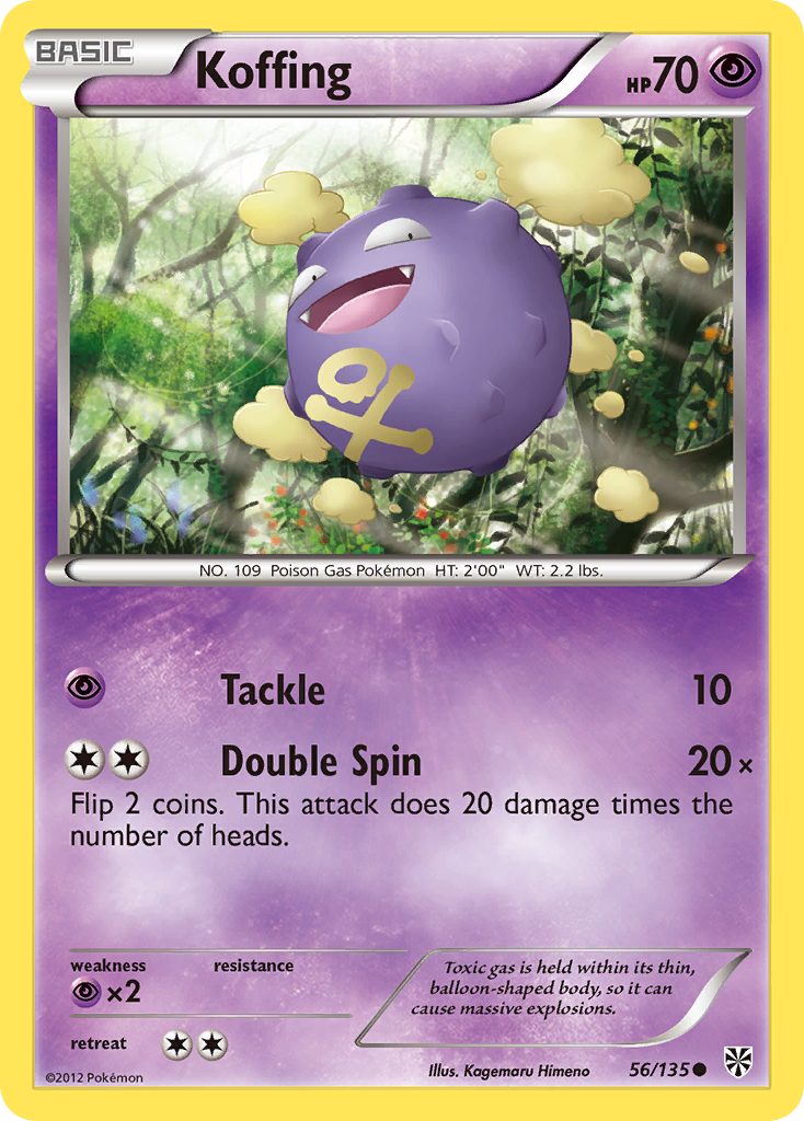 Koffing (56/135) [Black & White: Plasma Storm] | Shuffle n Cut Hobbies & Games