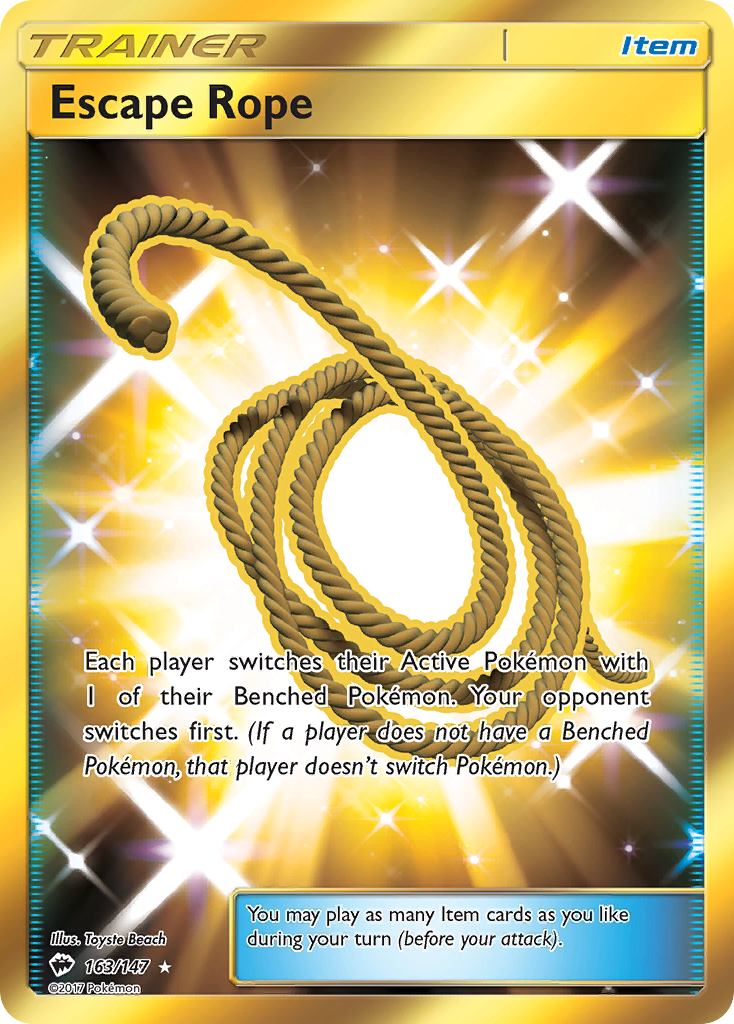 Escape Rope (163/147) [Sun & Moon: Burning Shadows] | Shuffle n Cut Hobbies & Games