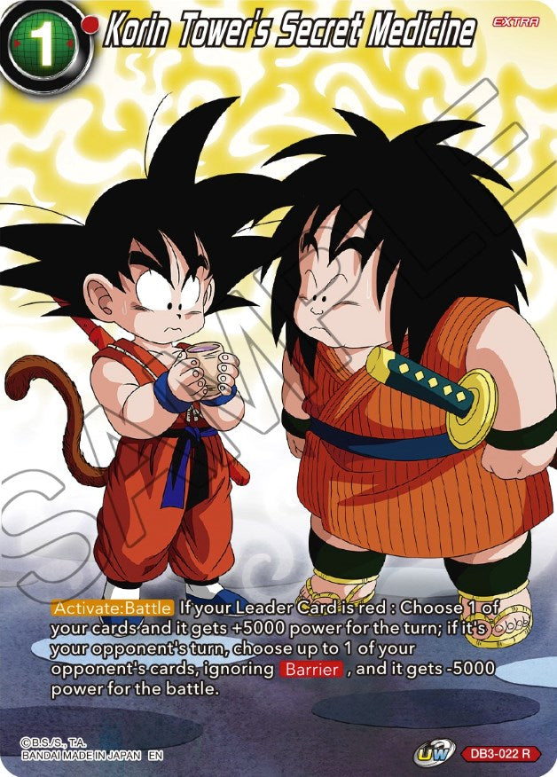 Korin Tower's Secret Medicine (DB3-022) [Theme Selection: History of Son Goku] | Shuffle n Cut Hobbies & Games