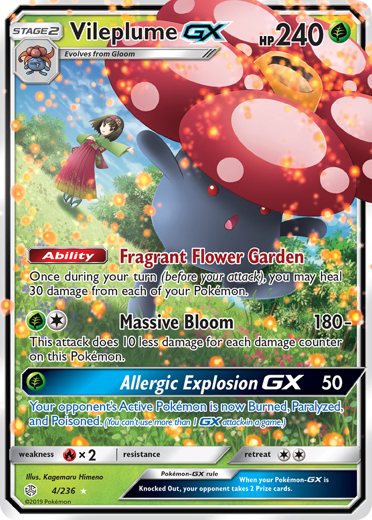 Vileplume GX (4/236) [Sun & Moon: Cosmic Eclipse] | Shuffle n Cut Hobbies & Games