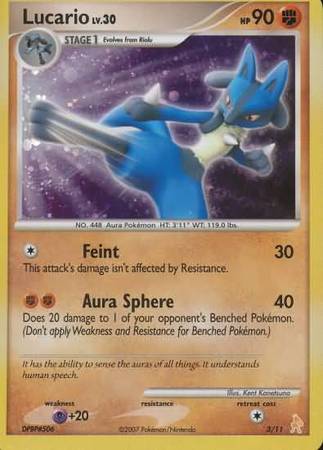 Lucario (3/11) [Diamond & Pearl: Trainer Kit - Lucario] | Shuffle n Cut Hobbies & Games