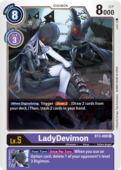 BT3-088: LadyDevimon | Shuffle n Cut Hobbies & Games