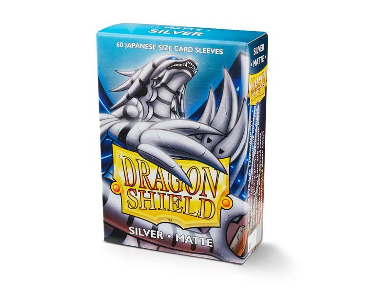 Dragonshield Yugioh Sleeves (60) Silver Matte | Shuffle n Cut Hobbies & Games